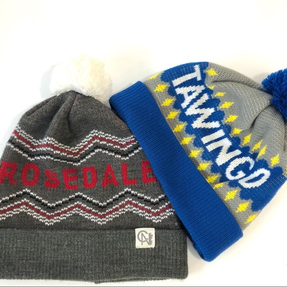 Set of 2 Toques “Rosedale” and “Camp Tawingo” NEW - Picture 1 of 7